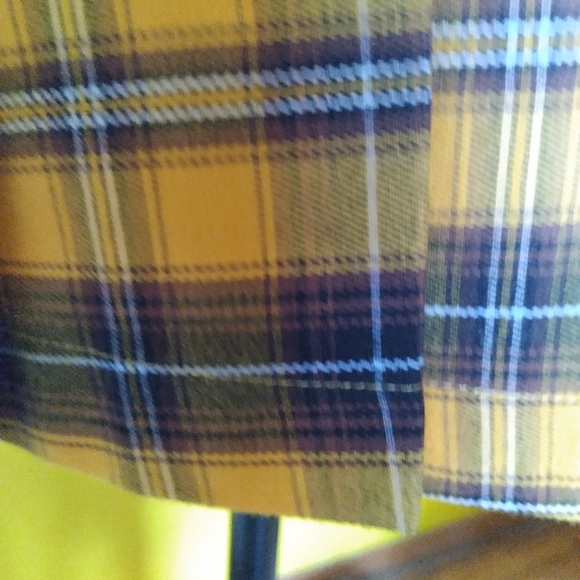 🎄❤️ Forever 21 Mustard Plaid Pleated Mini Skirt  Sz Sm❤️🎄 - Picture 4 of 12